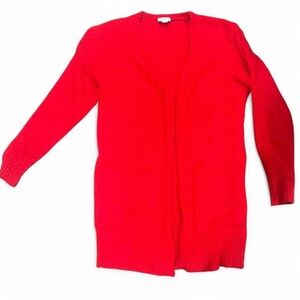 Lularoe Peyton Red Women's Cardigan Sweater with Big Pockets S